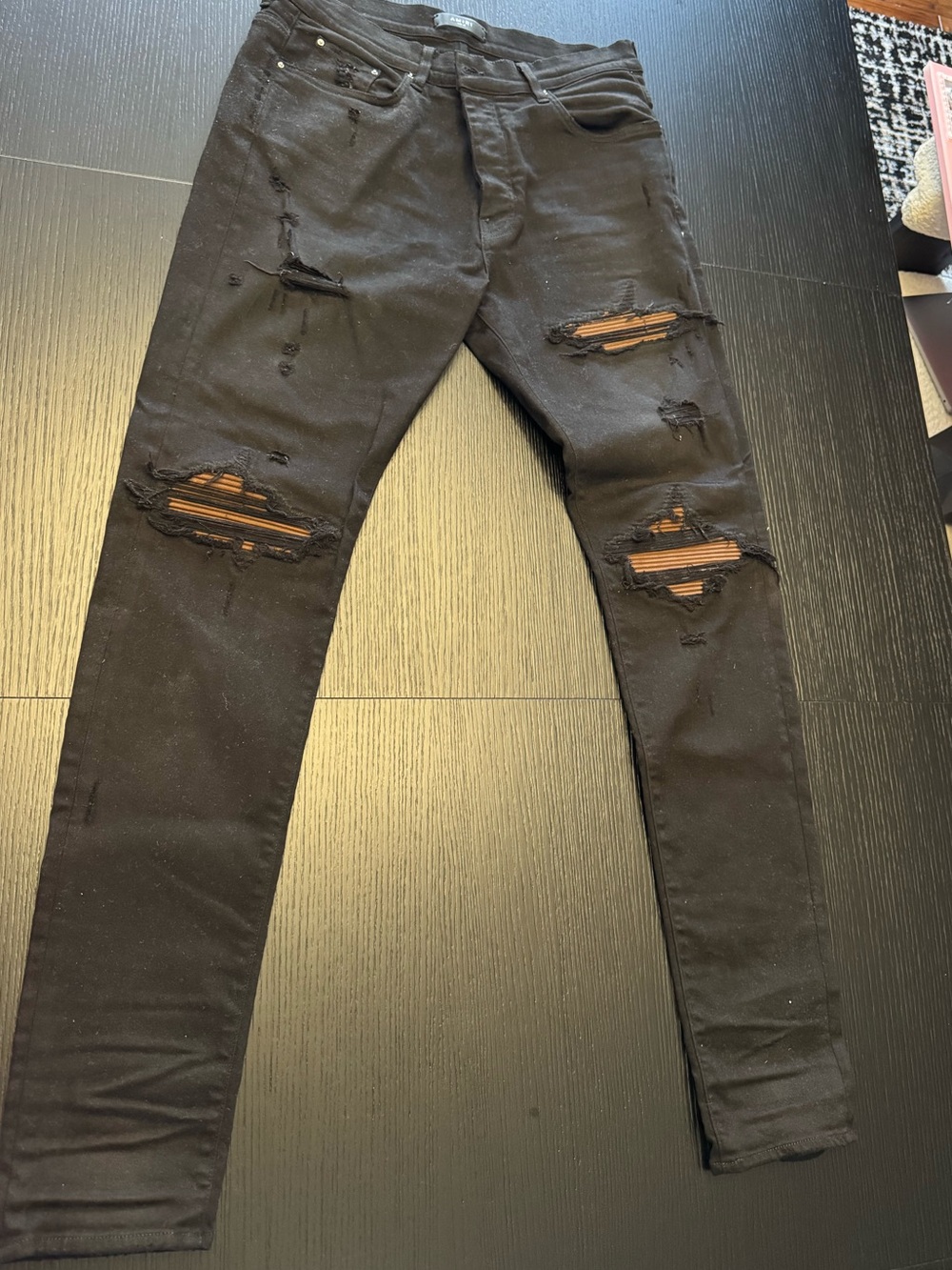 Amiri Men's MX1 Black Skinny Jeans